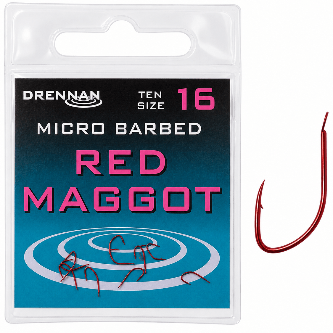 Drennan-red-maggot-micro-barbed-size-16