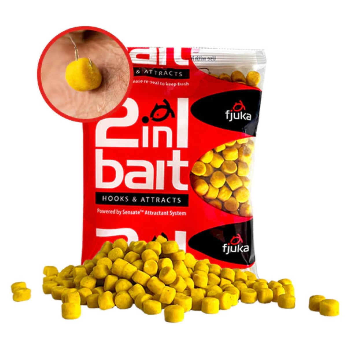 Fjuka Fatboys 2 in 1 Bait 10mm Yellow gele pellets