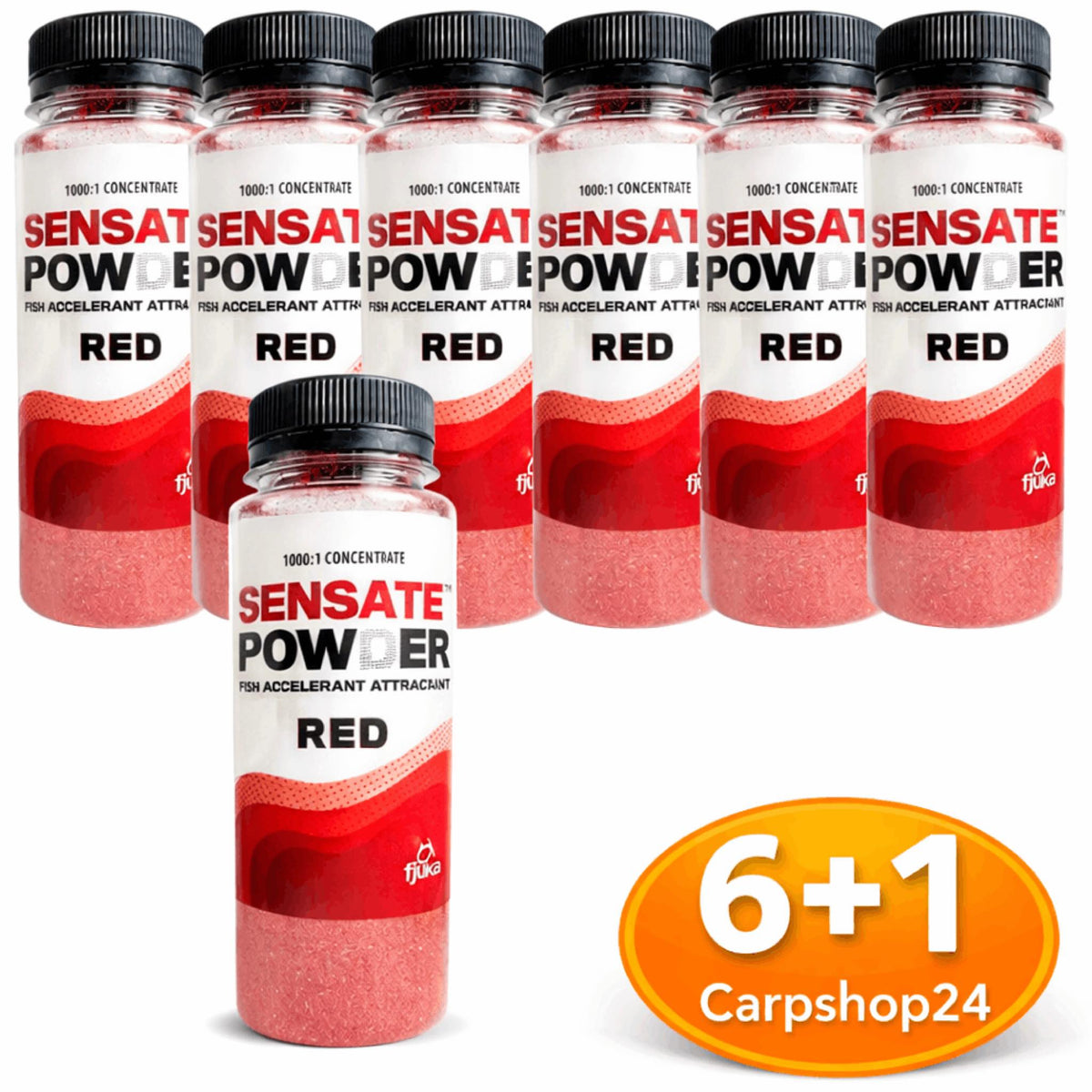 Fjuka Sensate Powder Red 100 g rood poederadditief 6+1 pakketdeal