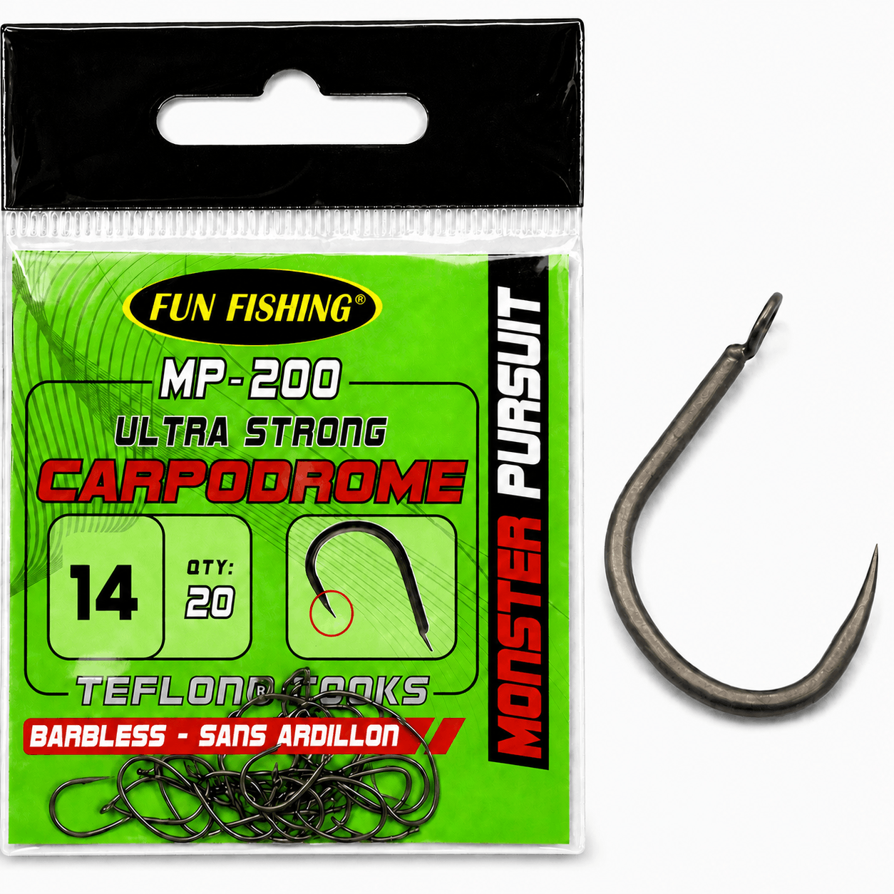 Fun-Fishing-MP-200-Hook-barbless-size-14