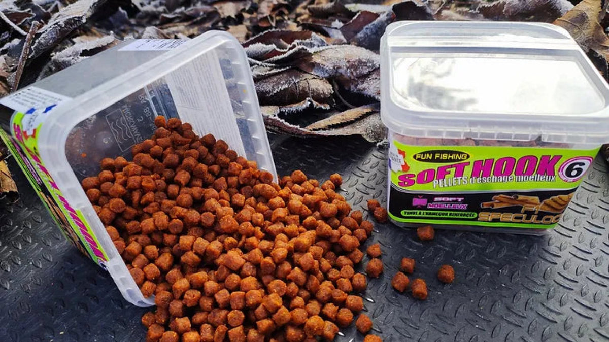 Fun Fishing Soft Hook Pellets 6mm pellets met geopende verpakking