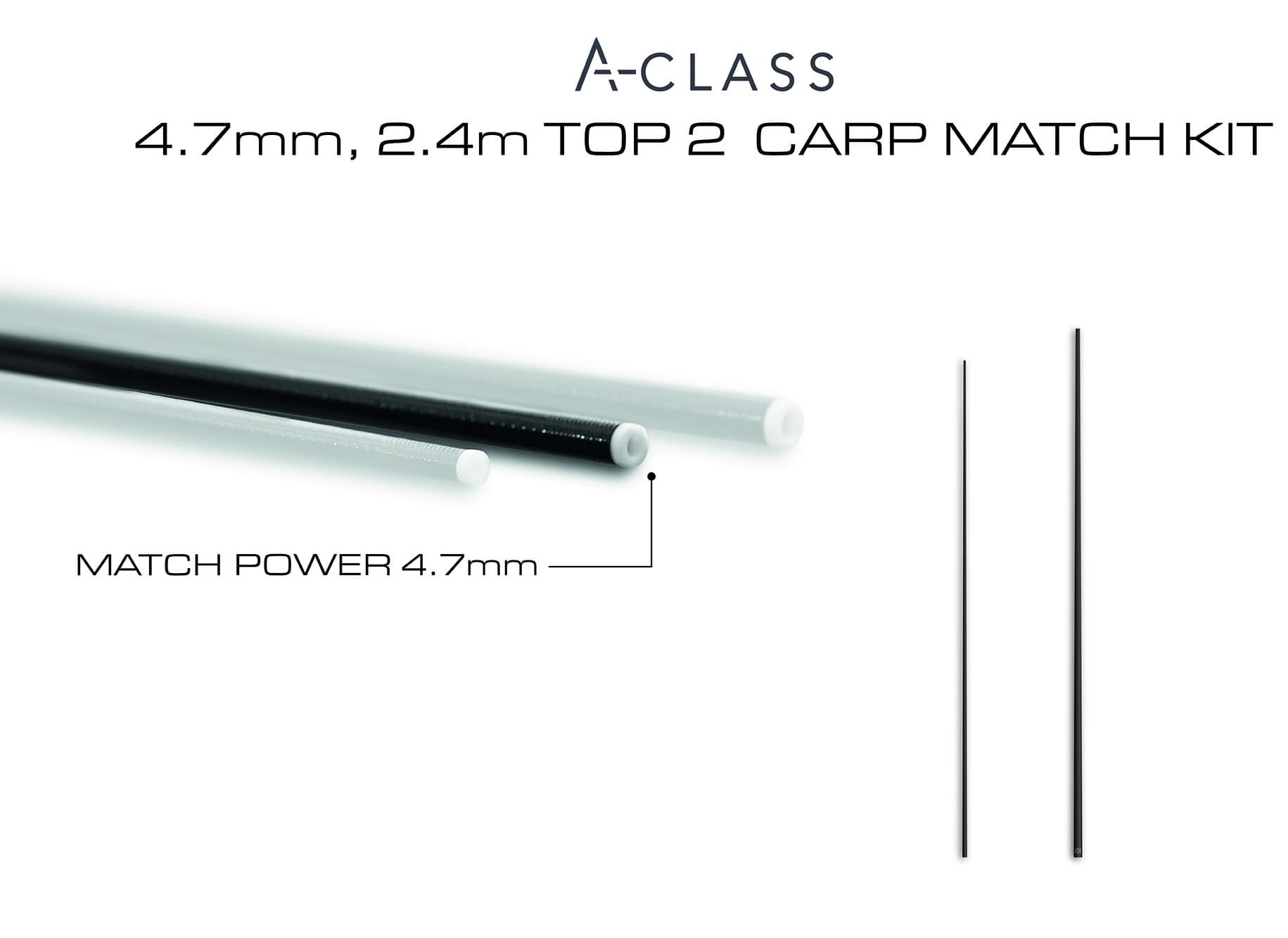 guru a-class top 2 carp match 4.7mm 2.4m top kit GAC024