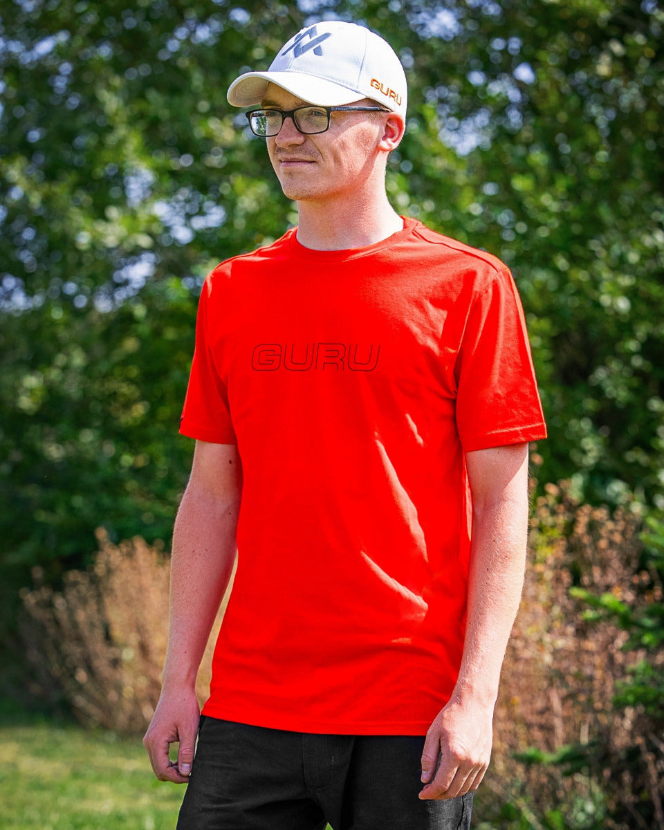 Guru glitch red tee