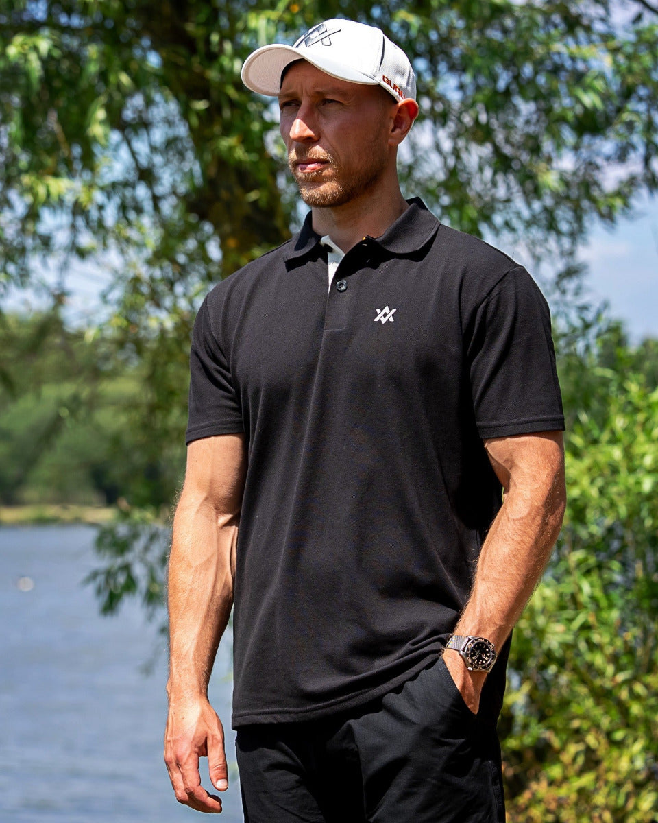 Guru aventus polo black/grey