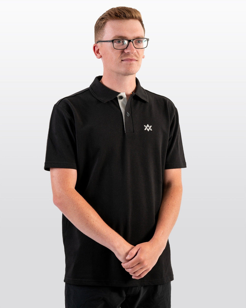 Guru aventus polo black/grey