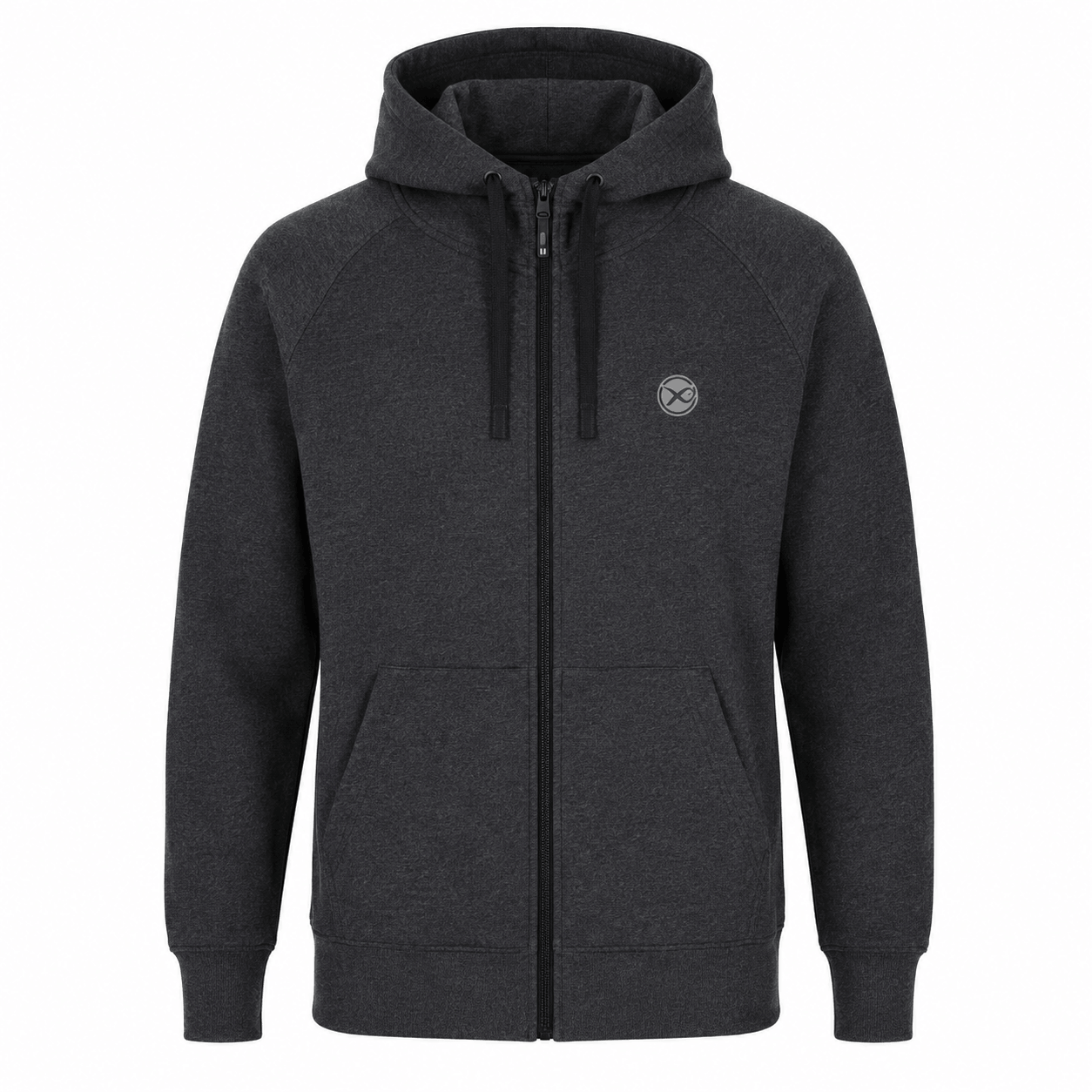 GPR433-438-MATRIX-CHARCOAL-MARL-ZIP-HOODY
