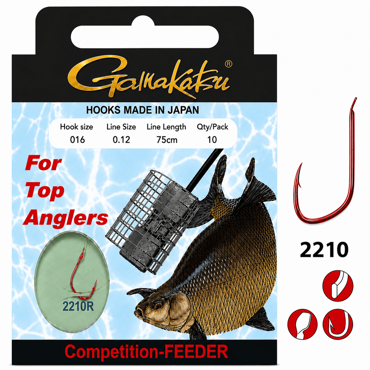 Gamakatsu-Competition-feeder-2210R-75cm-size-16-012mm