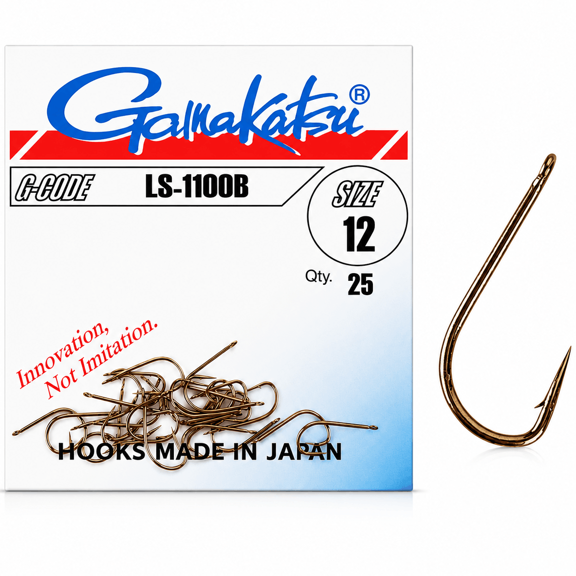 Gamakatsu-LS-1100B-Bronze-Barbed-size-12