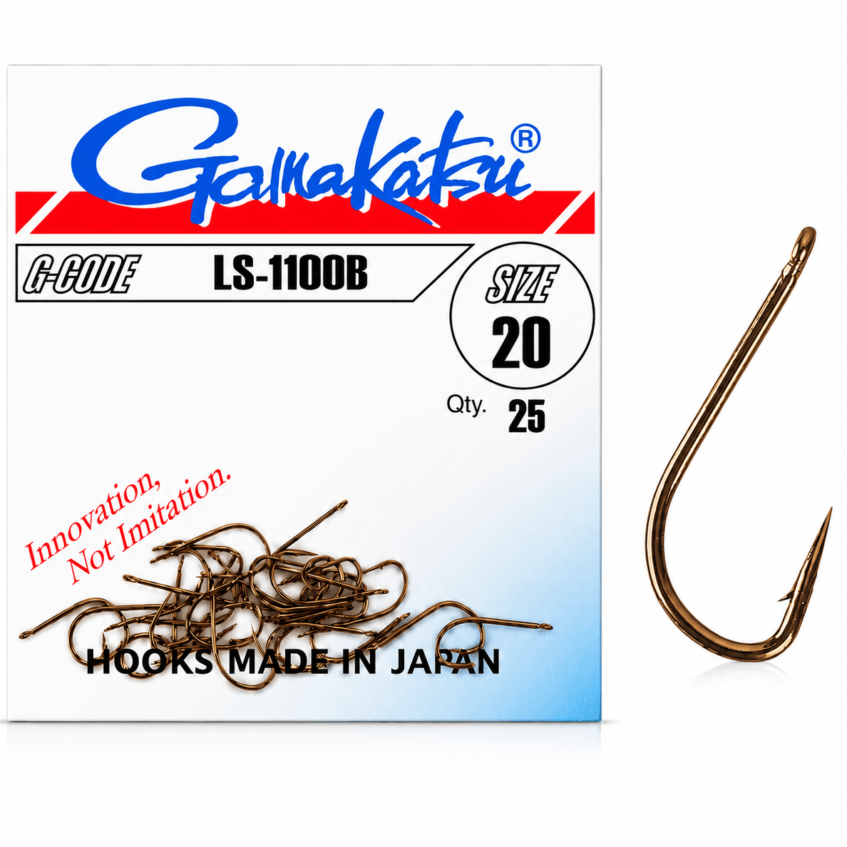 Gamakatsu-LS-1100B-Bronze-Barbed-size-20