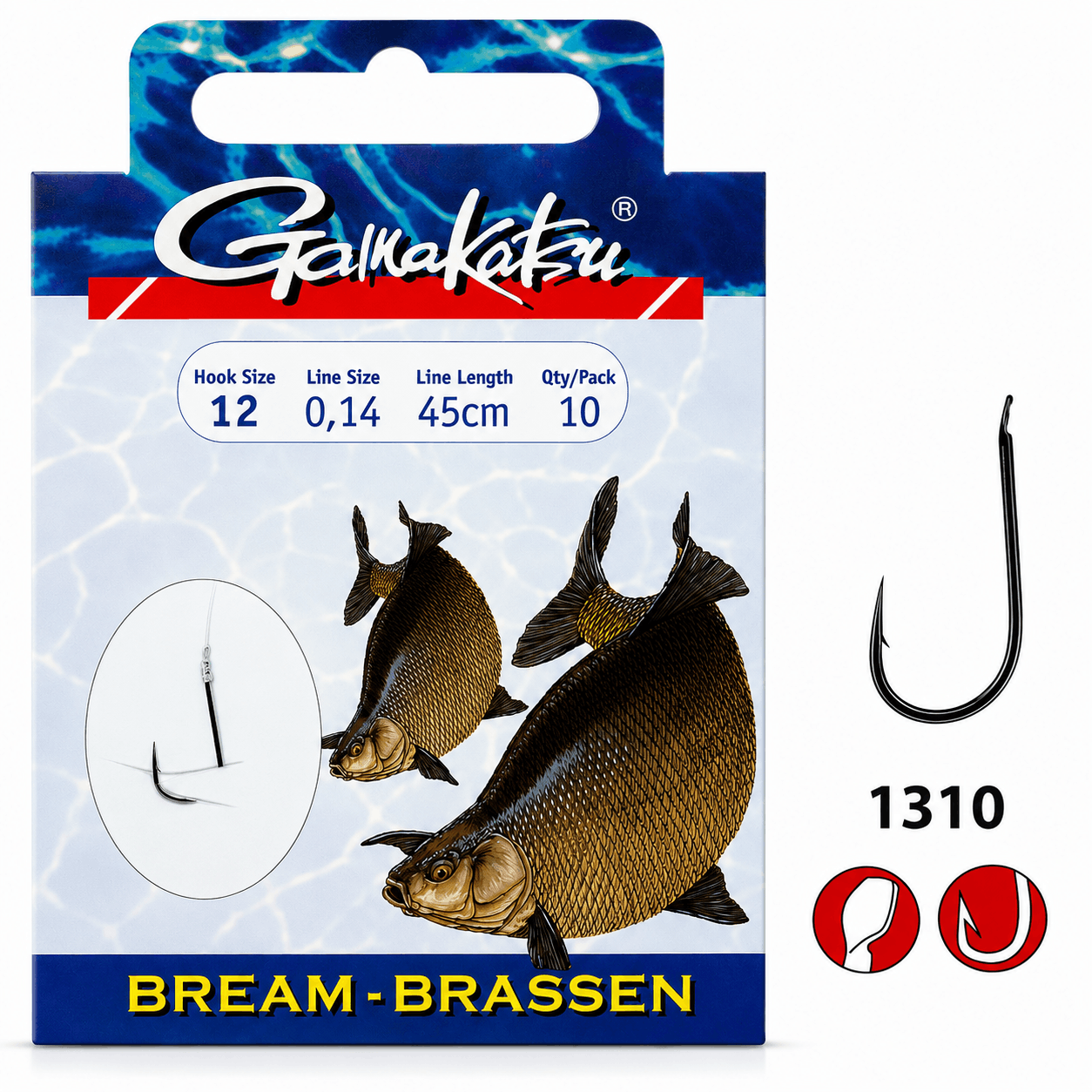 Gamakatsu-bream-1310-45cm-onderlijn-size-12-014mm
