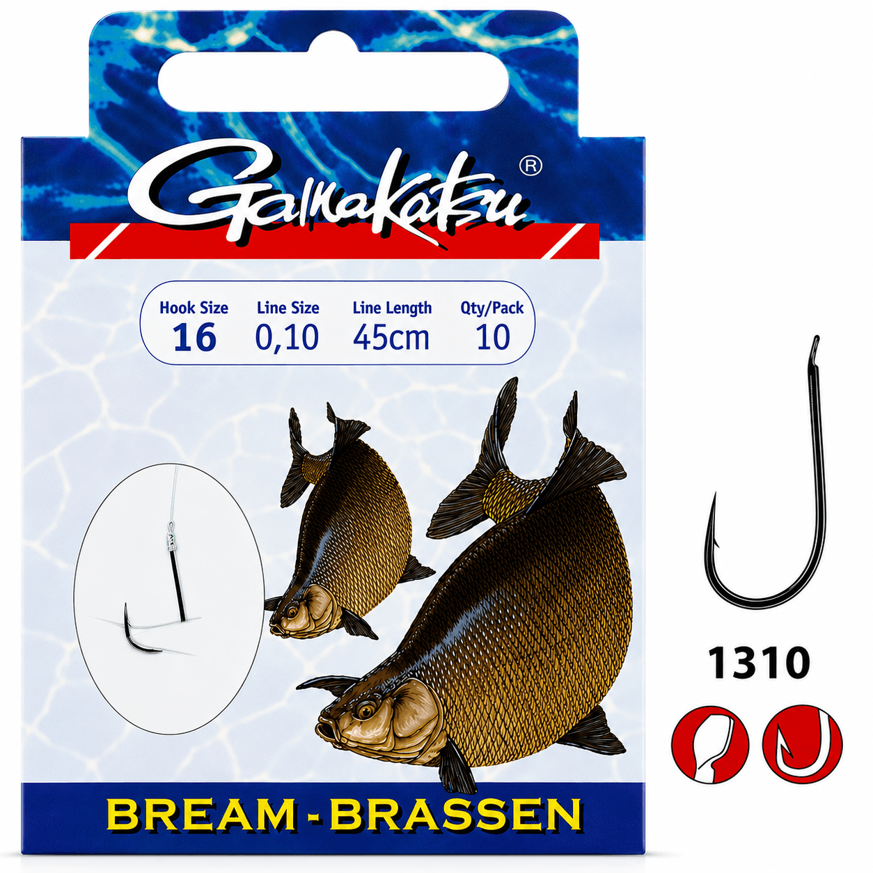 Gamakatsu-bream-1310-45cm-onderlijn-size-16-010mm
