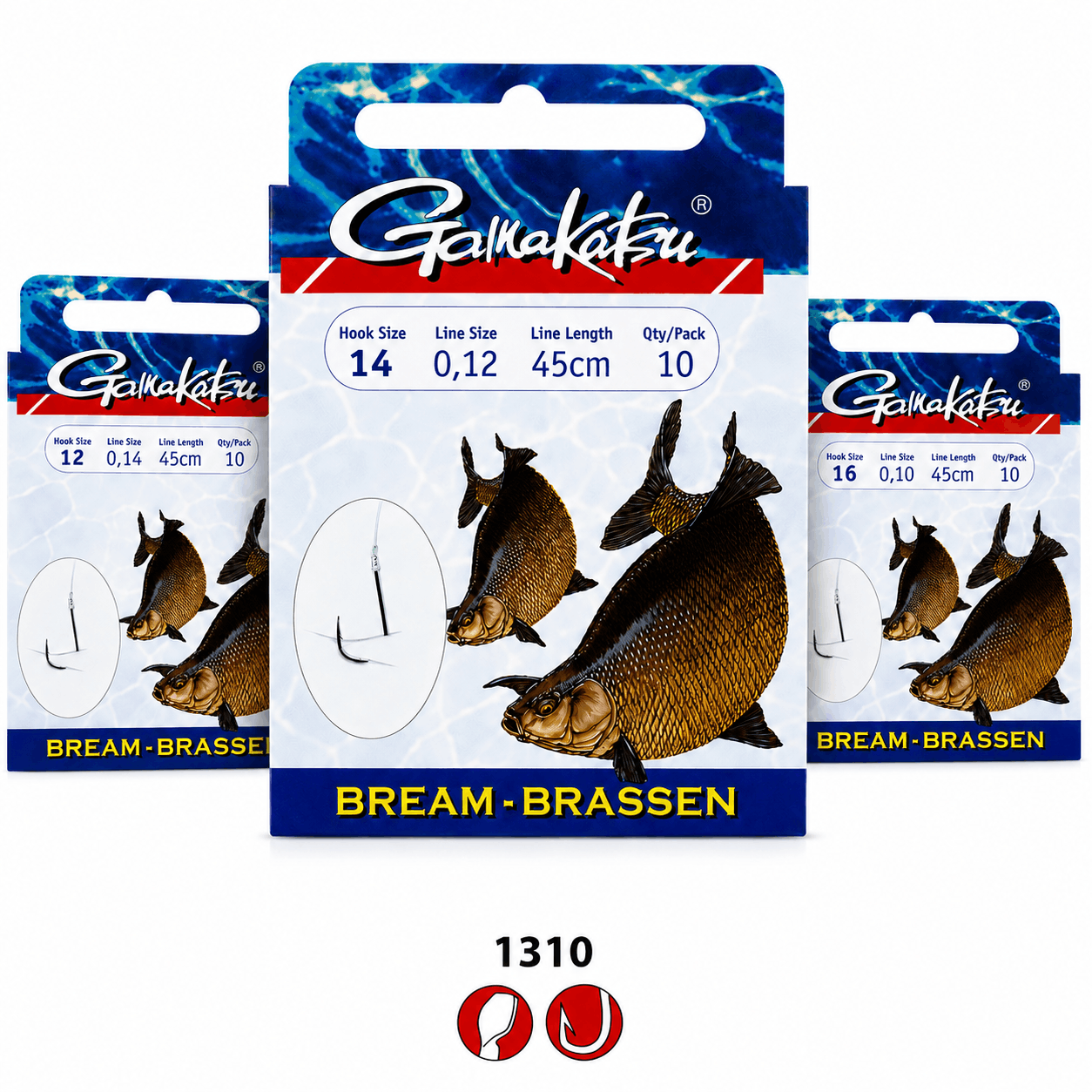 Gamakatsu-bream-1310-45cm-onderlijn