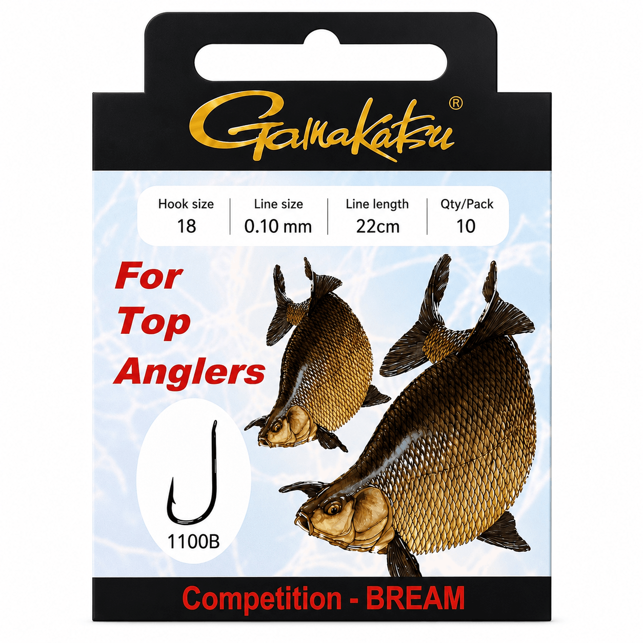 Gamakatsu-competition-bream-1100B-22cm-size-18-022mm