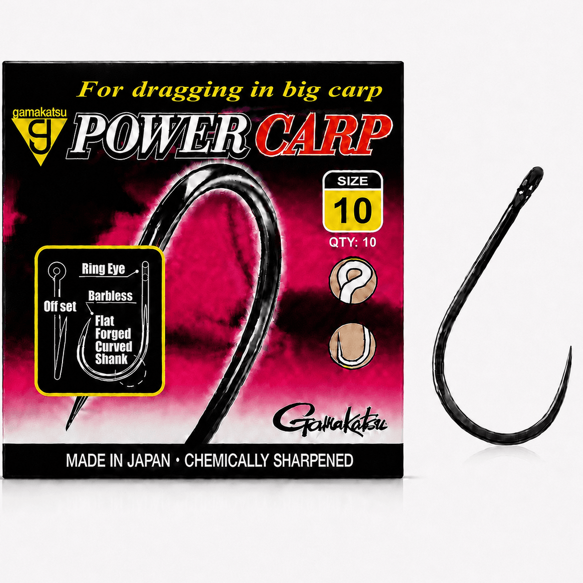 Gamakatsu-power-carp-ring-eye-barbless-size-10