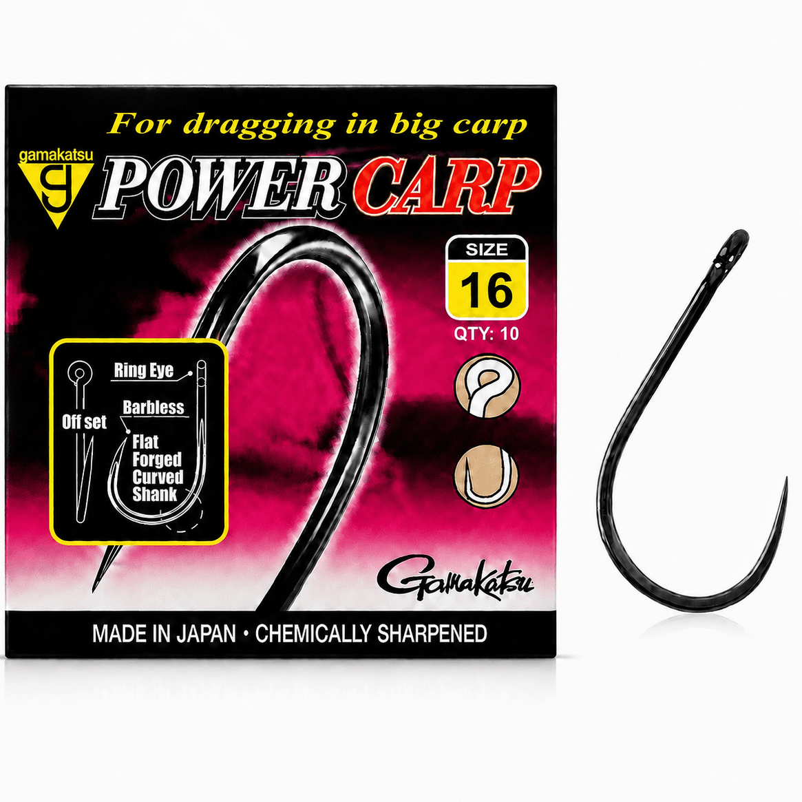 Gamakatsu-power-carp-ring-eye-barbless-size-16