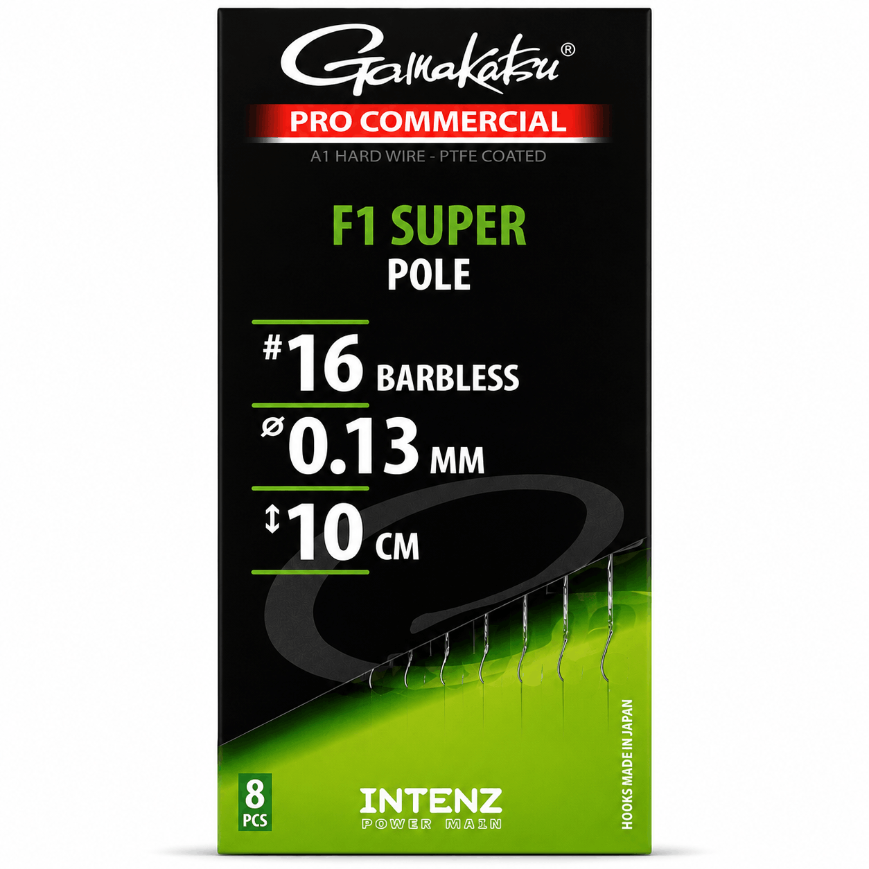 Gamakatsu-pro-commercial-F1-super-pole-barbless-onderlijn-size-16-013mm