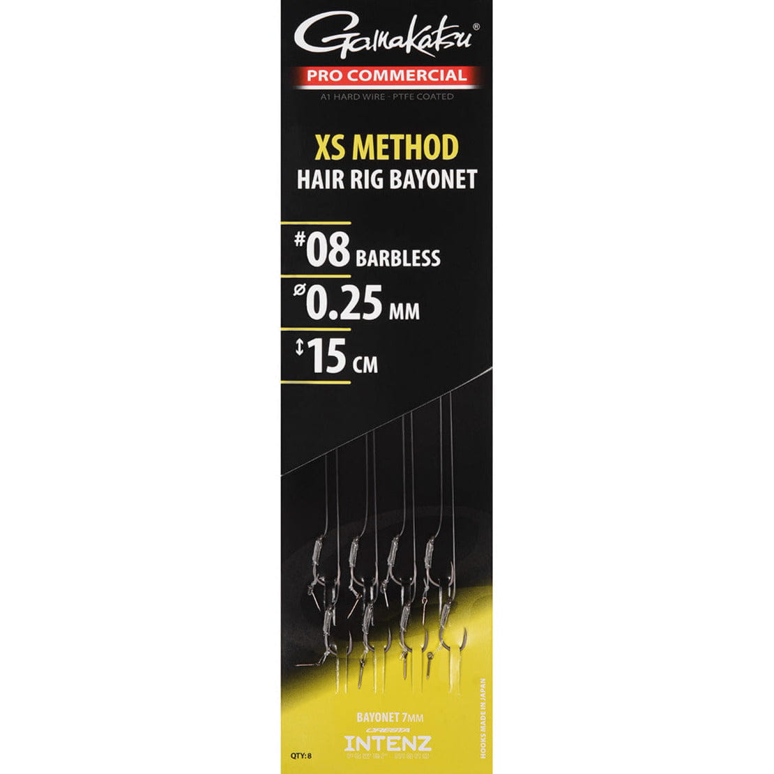 Gamakatsu-pro-commercial-XS-method-hair-rig-bayonet-size-08-025mm