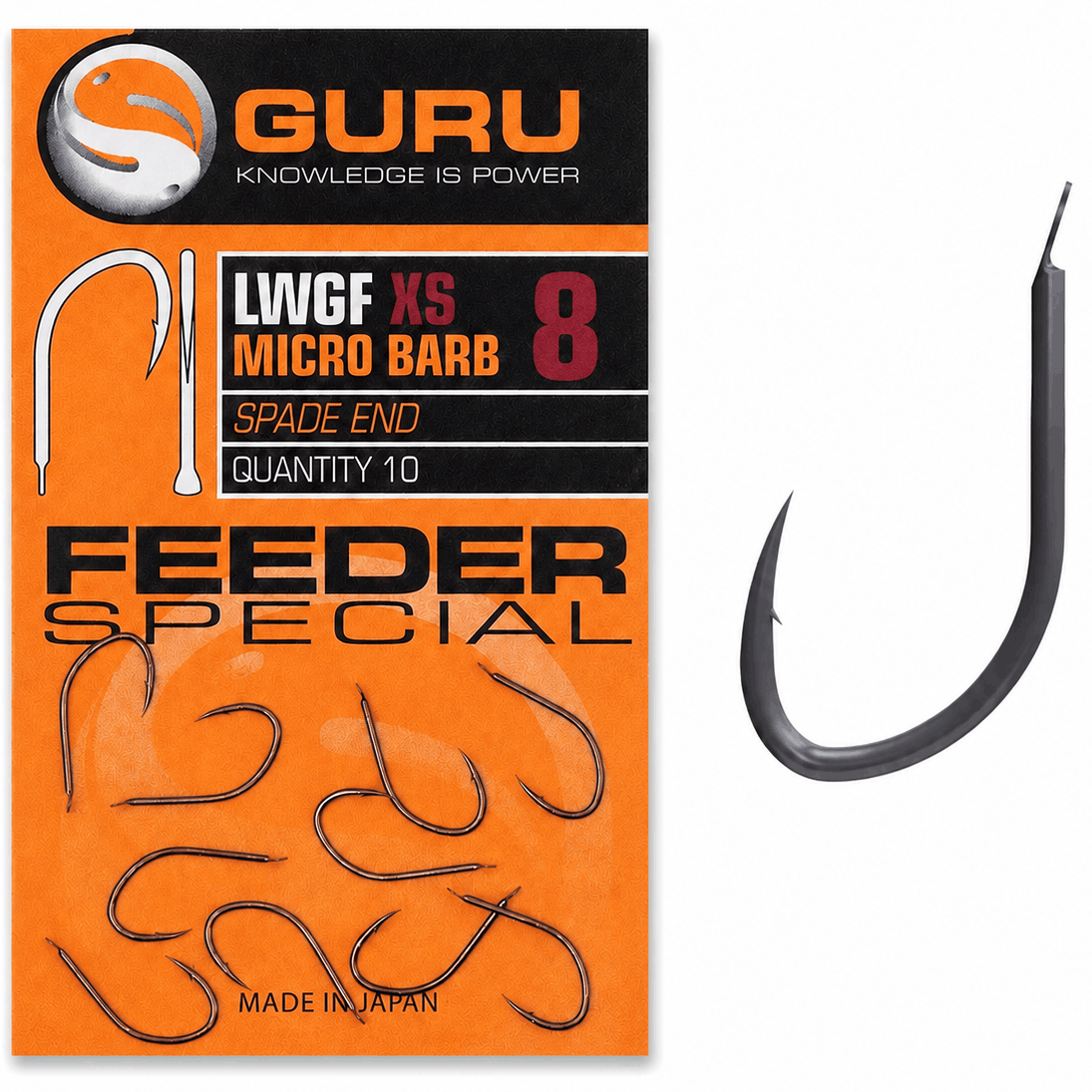 Guru-Feeder-Special-LWGF-XS-micro-barb-Spade-End-size-8