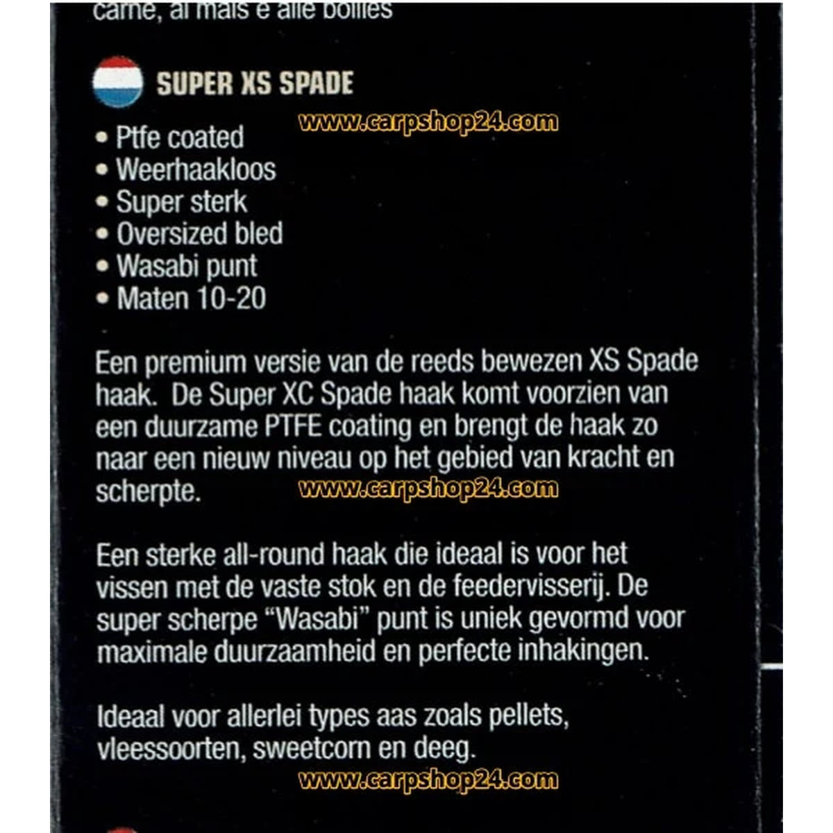Guru Super XS Spade Barbless productinformatie over de weerhaakloze haak