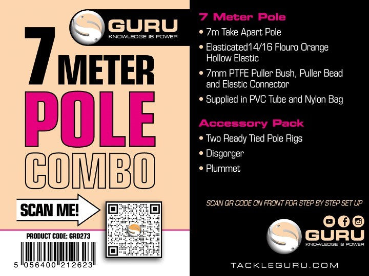 Guru 7000XS 7.0m Pole Combo - Kanthengel Pakket