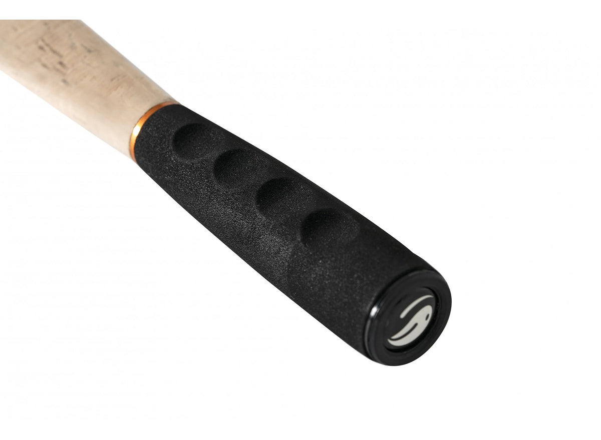 Guru Aventus SR Light Feeder, detail van EVA-eindgreep en kurk