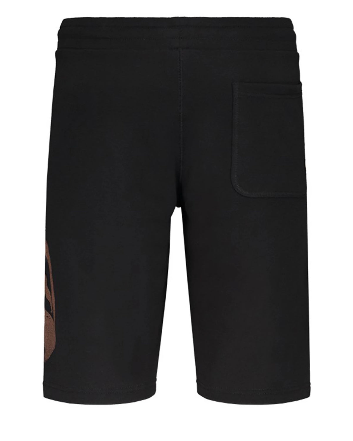 Guru Jersey Shorts Black, achteraanzicht van de zwarte korte broek met achterzak