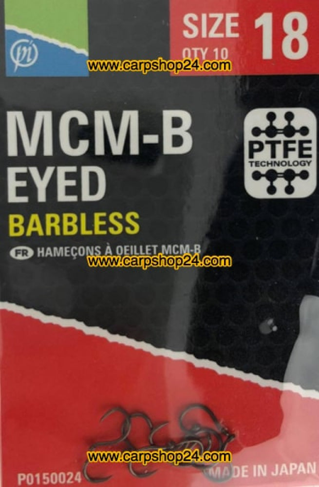 9 x MCM-B EYED BARBLESS SIZE 18