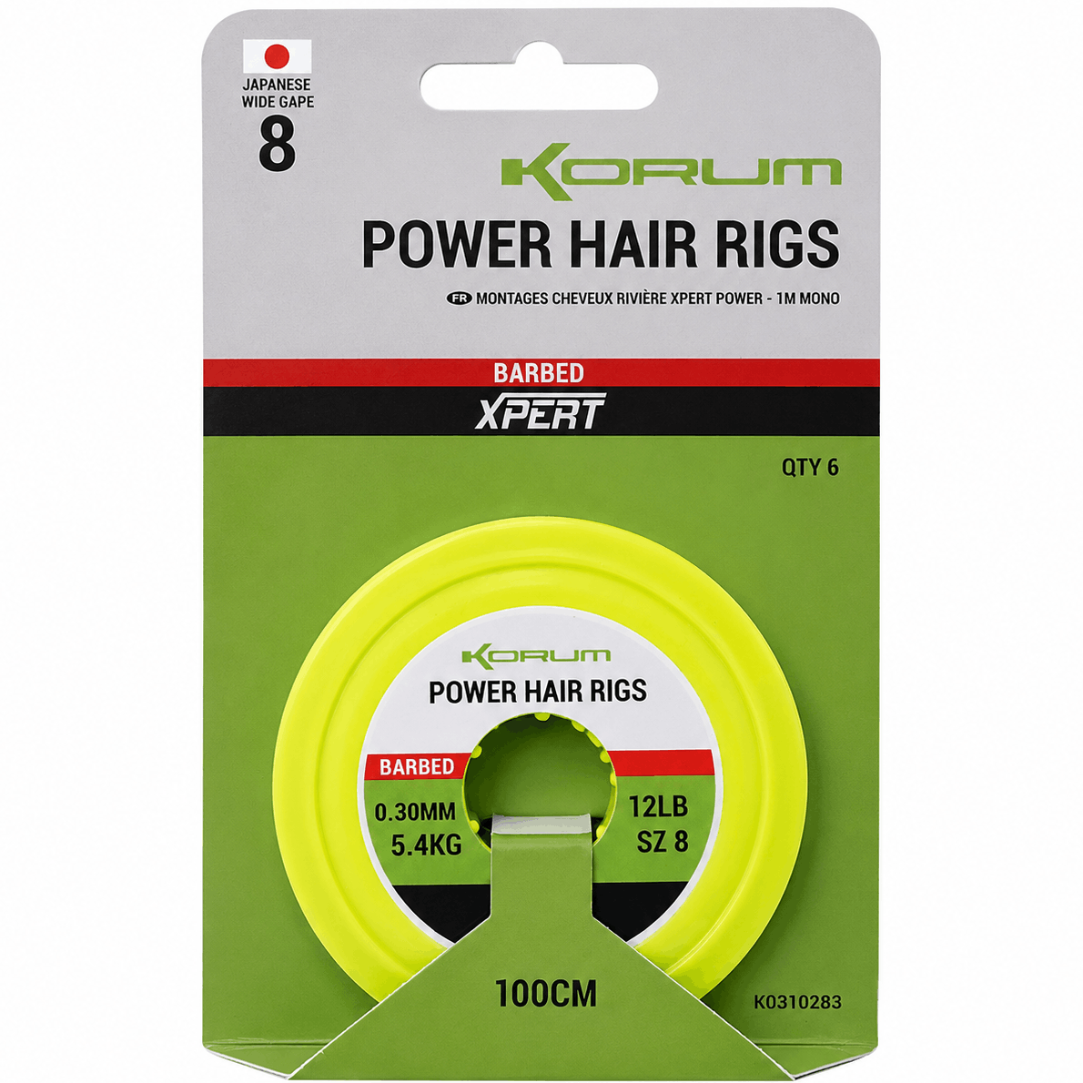 KORUM-POWER-HAIR-RIGS-BARBED-size-08-030mm