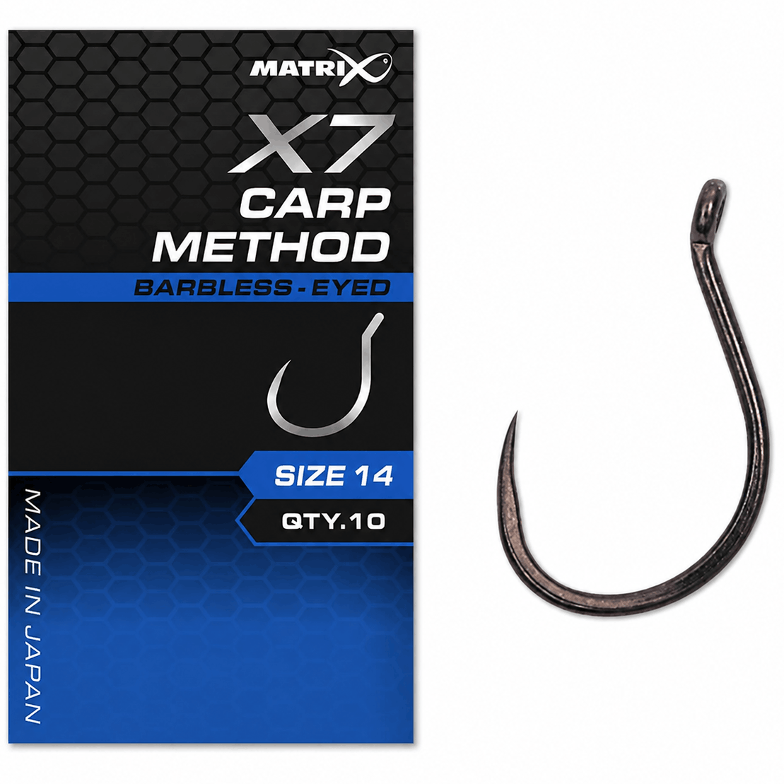 MATRIX-X7-CARP-METHOD-eyed-barbless-size-14