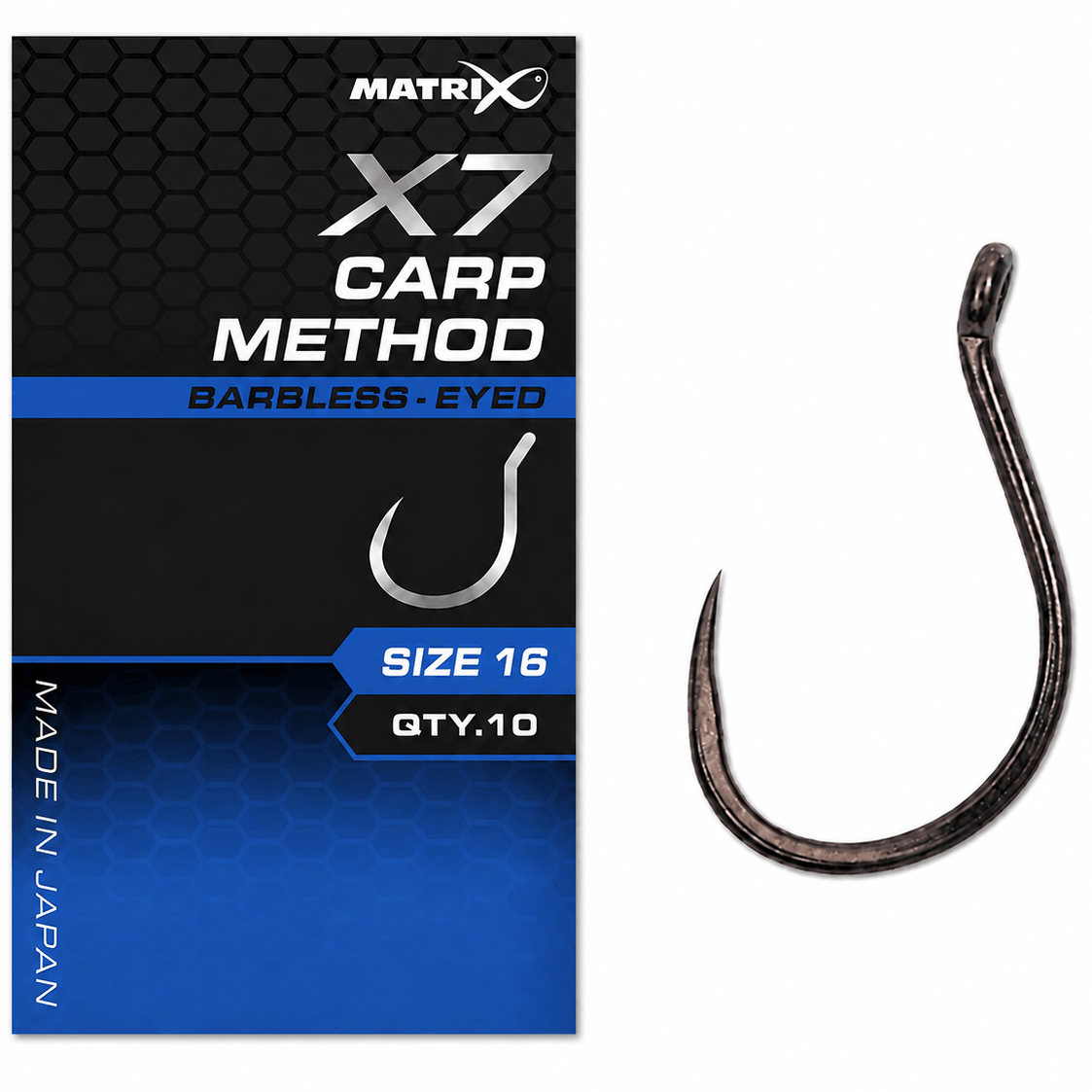 MATRIX-X7-CARP-METHOD-eyed-barbless-size-16