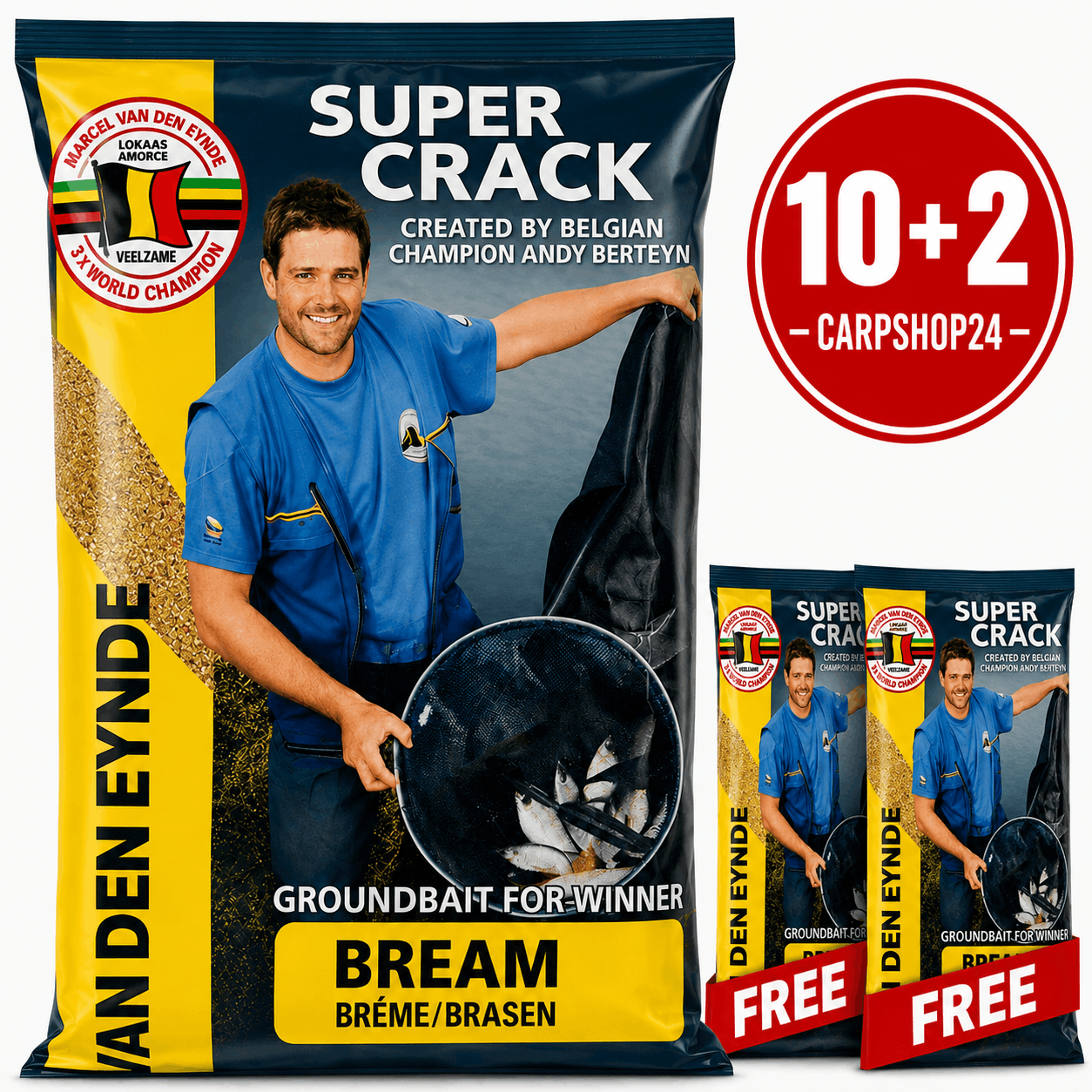 Marcel-van-den-eynde-supercrack-brasem-naturel-10+2-Pakket-Deal