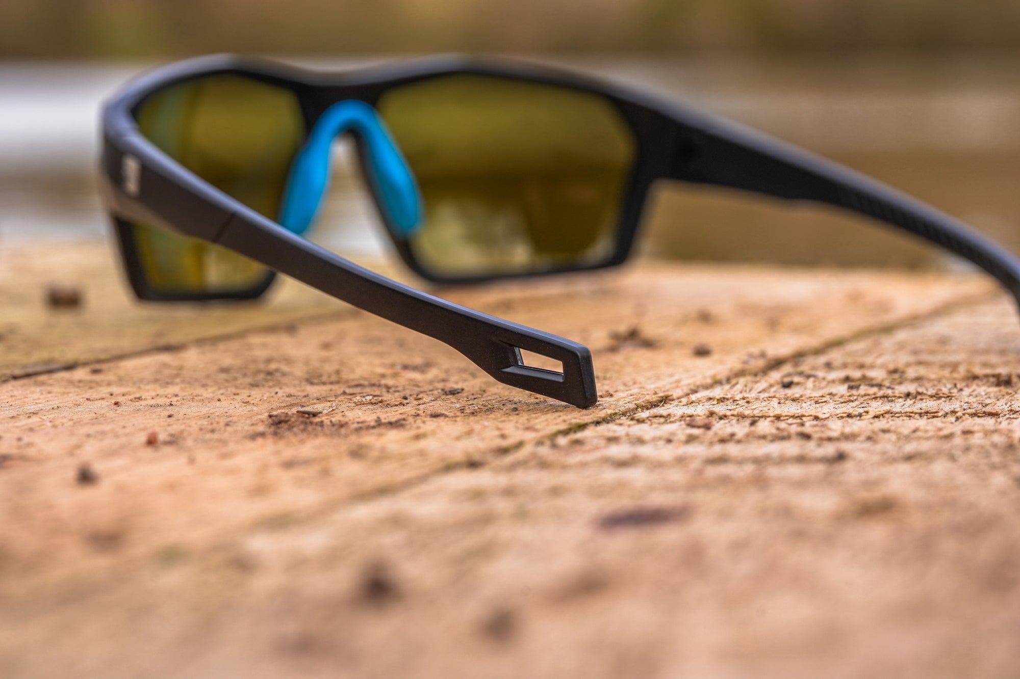 Preston absolute wrap sunglasses - amber brown 