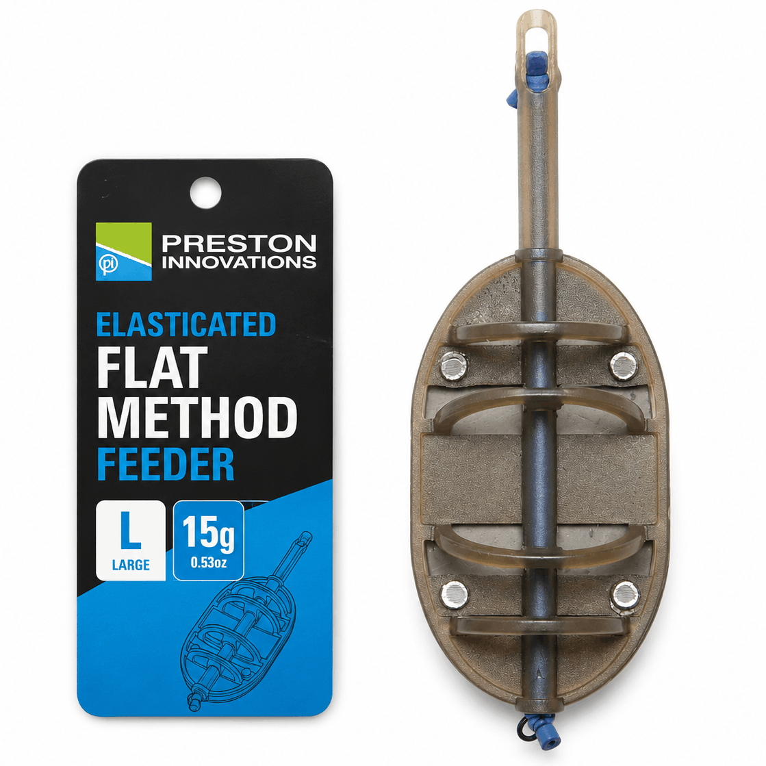 PRESTON-ELASTICATED-FLAT-METHOD-FEEDER-Large-15g