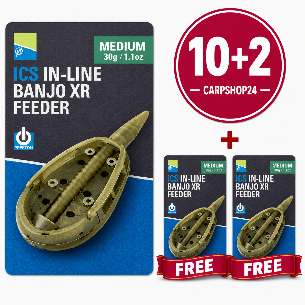 Preston-ICS-in-line-banjo-xr-feeder_10+2-Pakket-Deal