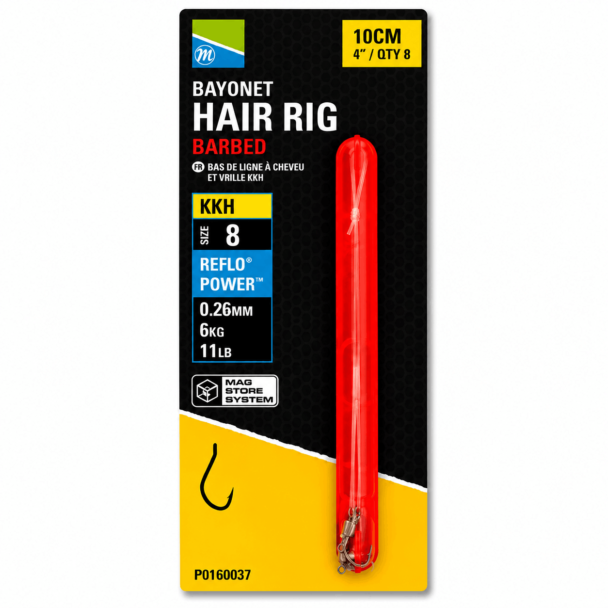 Preston-KKH-Bayonet-hair-rig-barbed-10cm-size-08-026mm