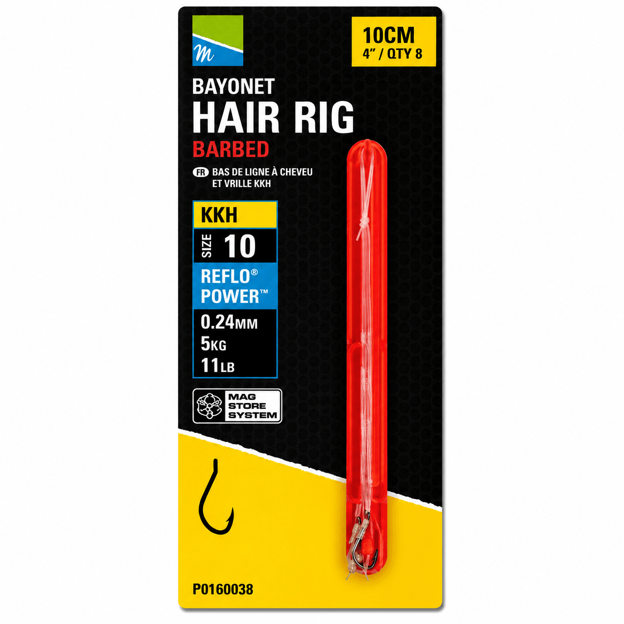 Preston-KKH-Bayonet-hair-rig-barbed-10cm-size-10-024mm