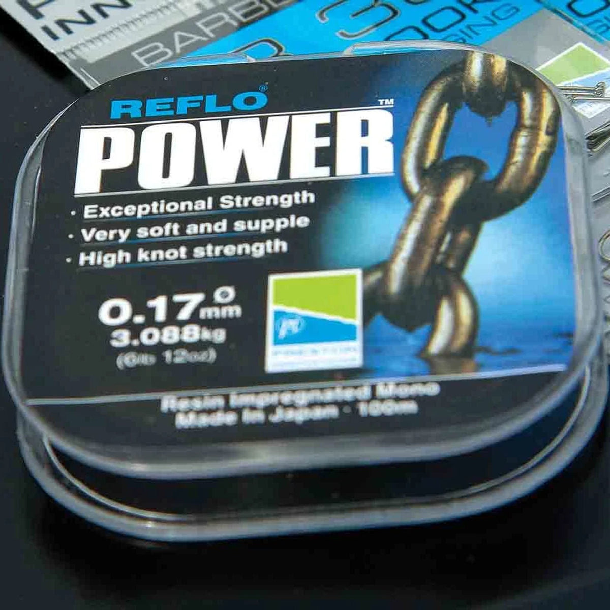 Preston Reflo Power nylon vislijn 0,17 mm verpakking