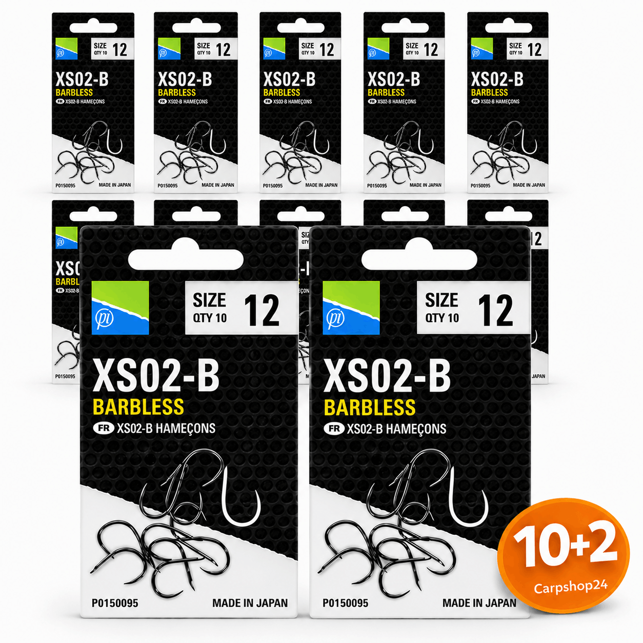 Preston-XS02-X-barbless-10+2-pakket -deal