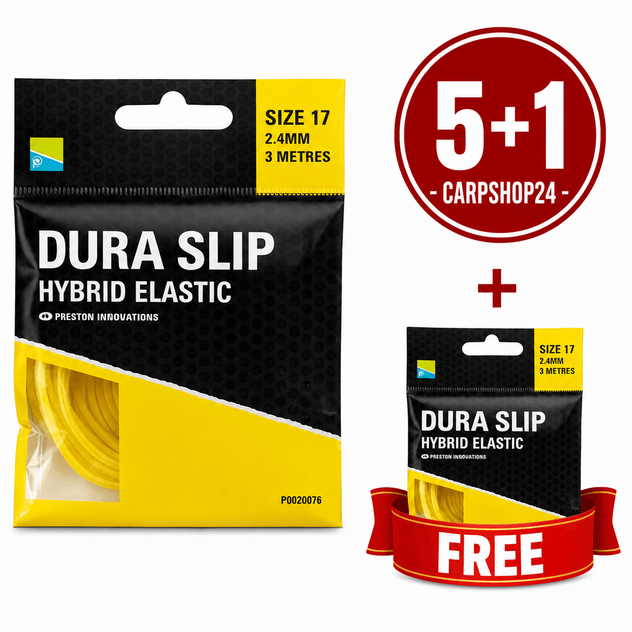 Preston-dura-slip-hybrid-elastic-5+1-Pakket-Deal