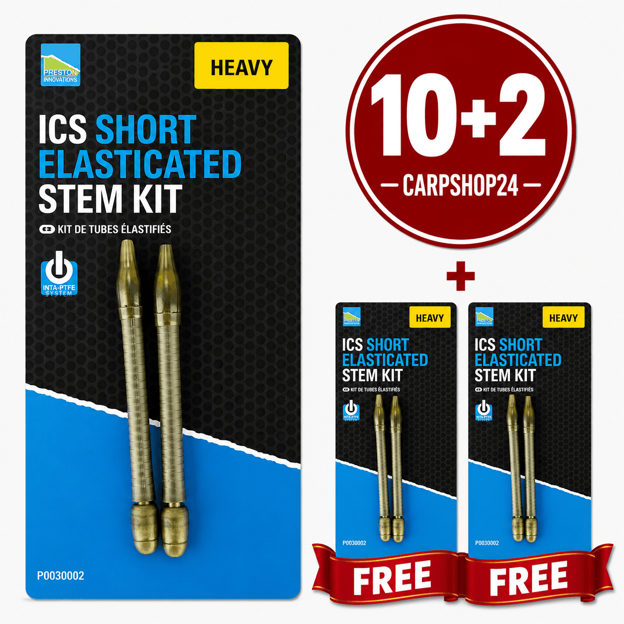 Preston-ics-elasticated-stem-kit-10+2-Pakket-Deal