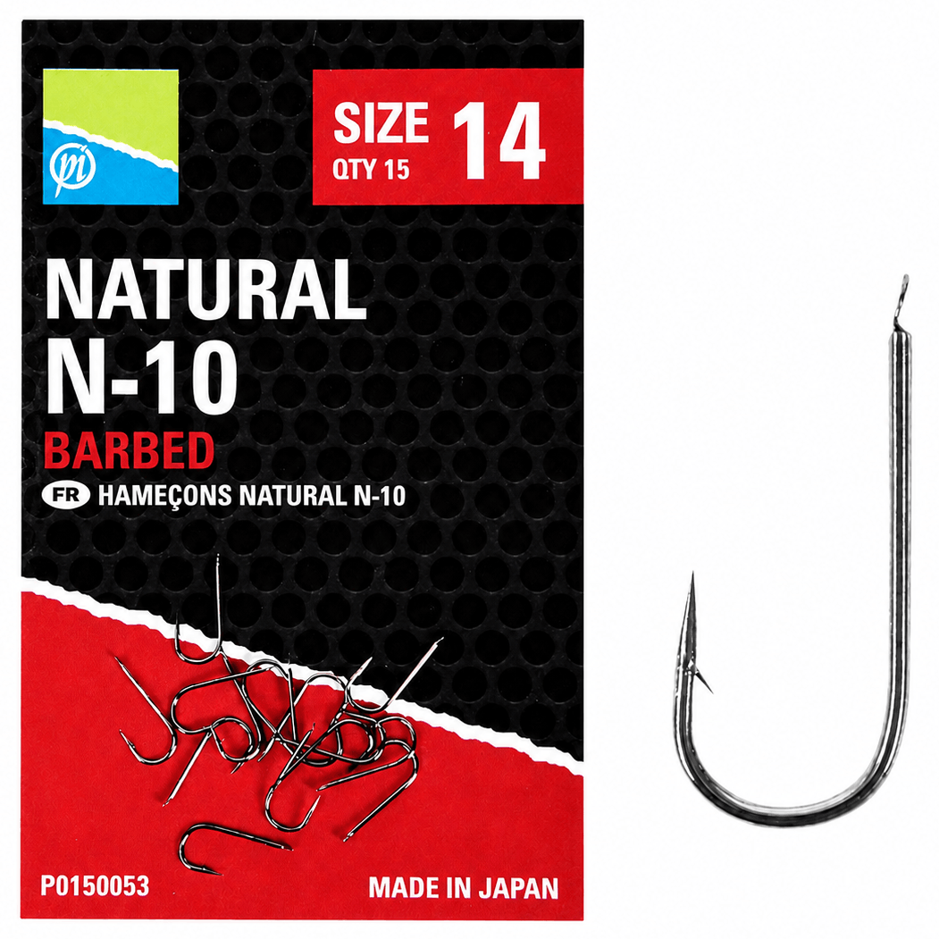 Preston-natural-n-10-barbed-size-14