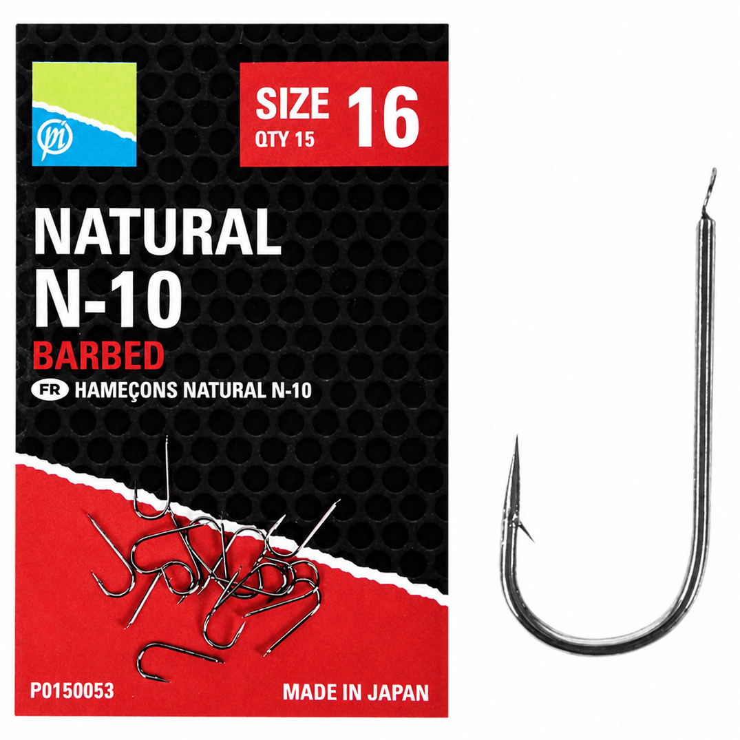 Preston-natural-n-10-barbed-size-16
