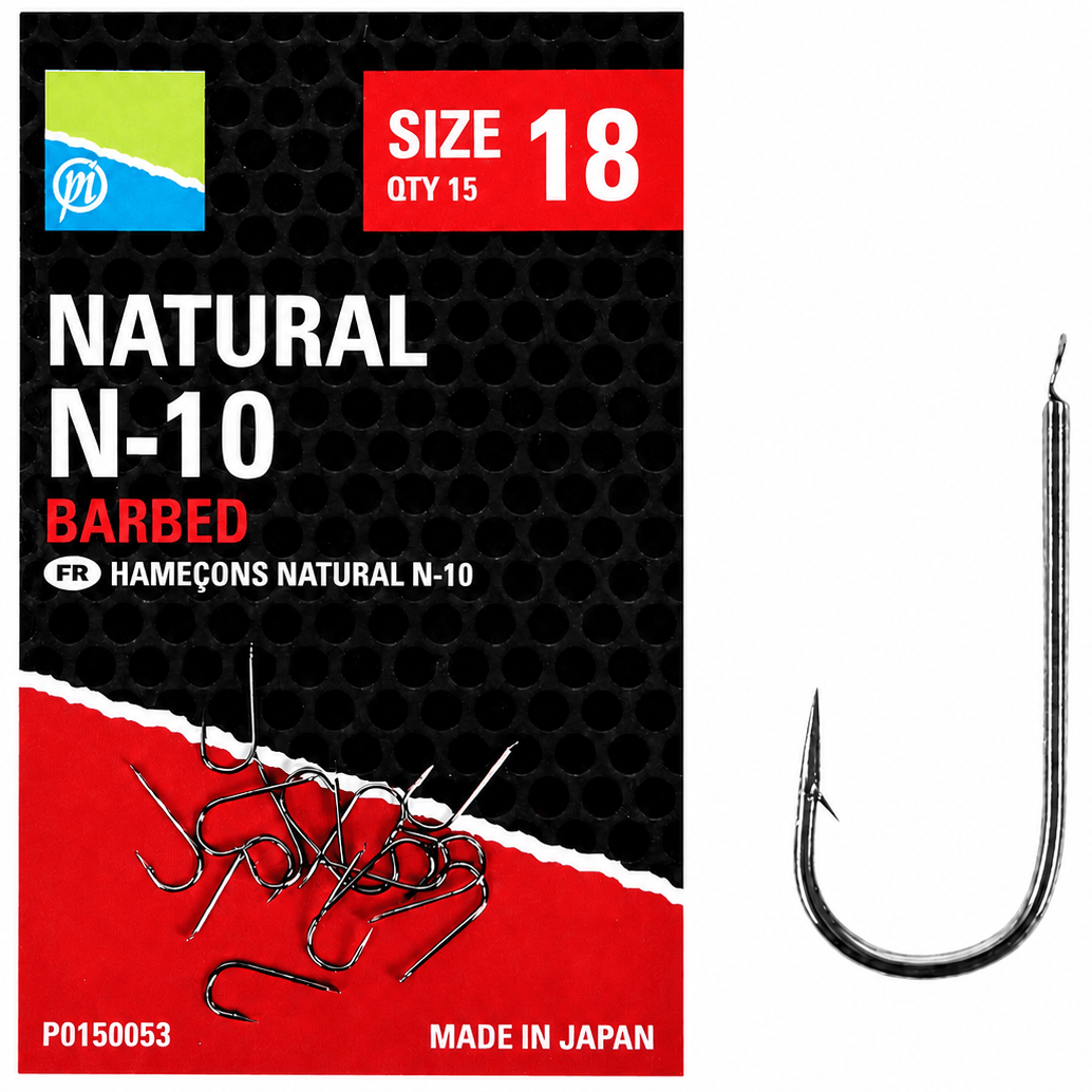 Preston-natural-n-10-barbed-size-18