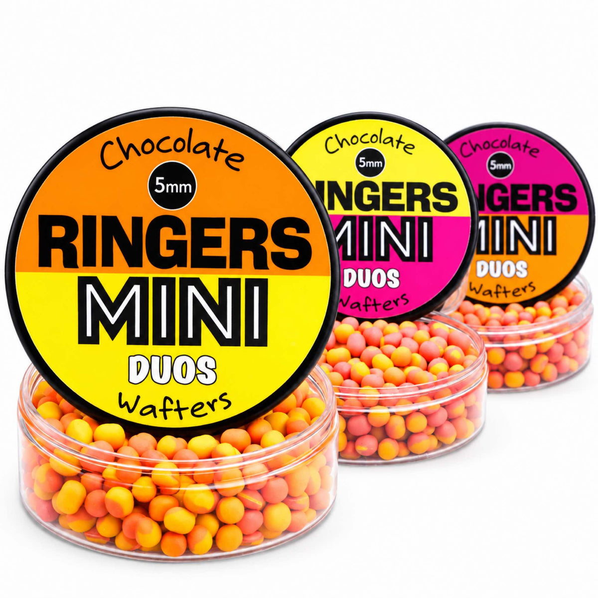 Ringers Mini Duos Wafters 5mm assortiment op witte achtergrond