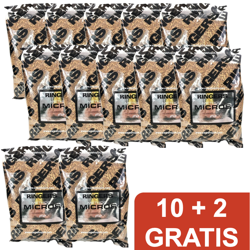 METHOD MICROS 900g - 2mm - 10 + 2 GRATIS 🎁 Pakket Deal - Carpshop24