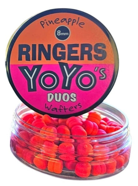 Ringers yoyo duos wafters 8mm orange-pink
