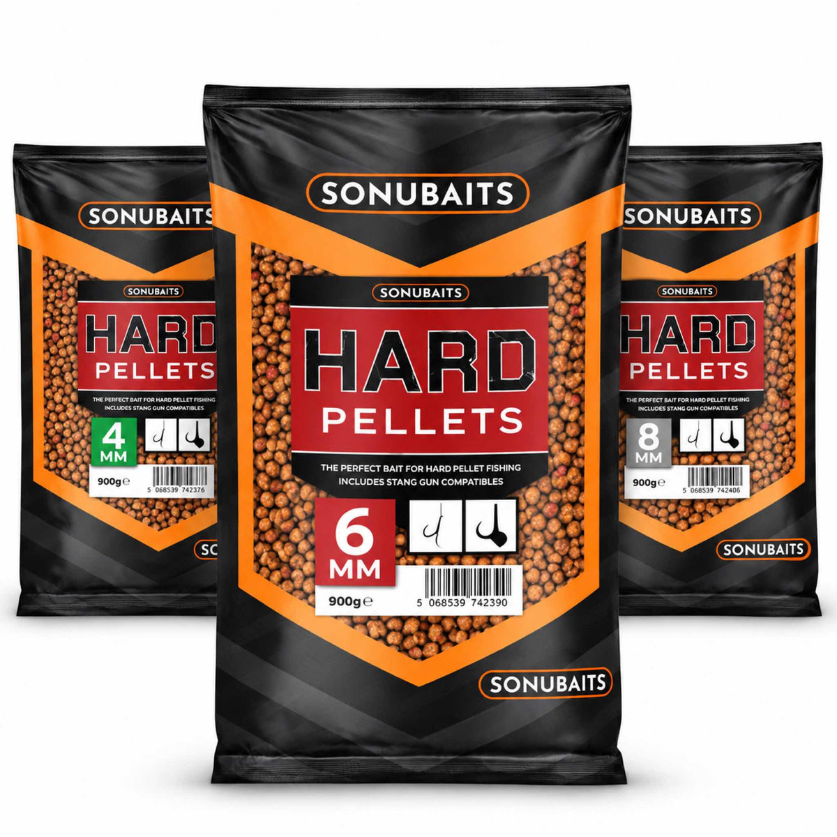 Sonubaits Hard Pellets 900g assortiment 4mm 6mm 8mm