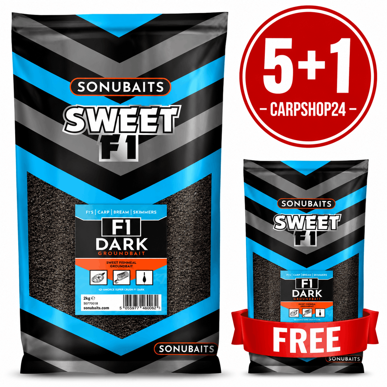 Sonubaits-Sweet-F1-Dark-5+1-Pakket-Deal