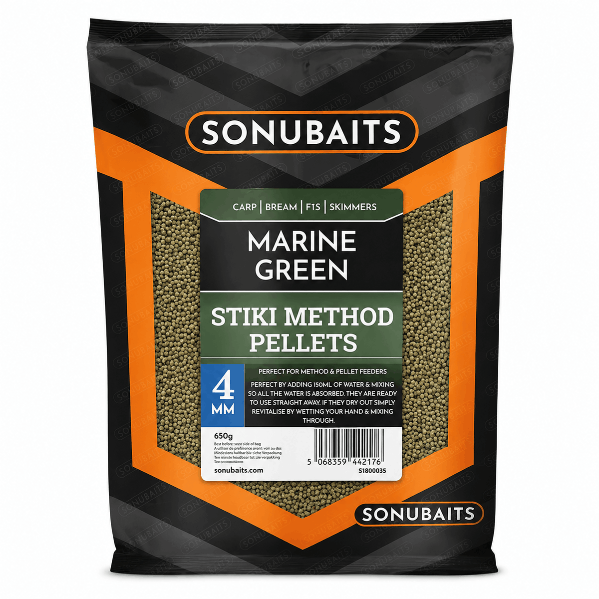 Sonubaits-stiki-method-pellets-Marine-green-4mm