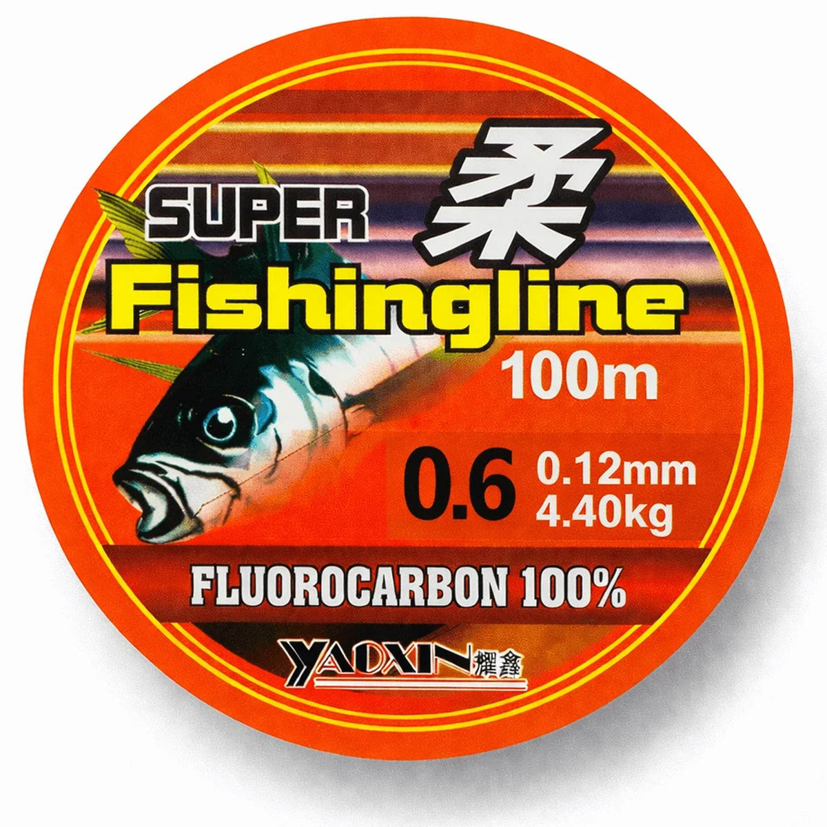 Super Fishing Line fluorocarbon vislijn 0,12 mm op spoel